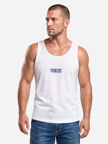 Neverless Shirt 'Tokio' in Weiß: Vorderseite