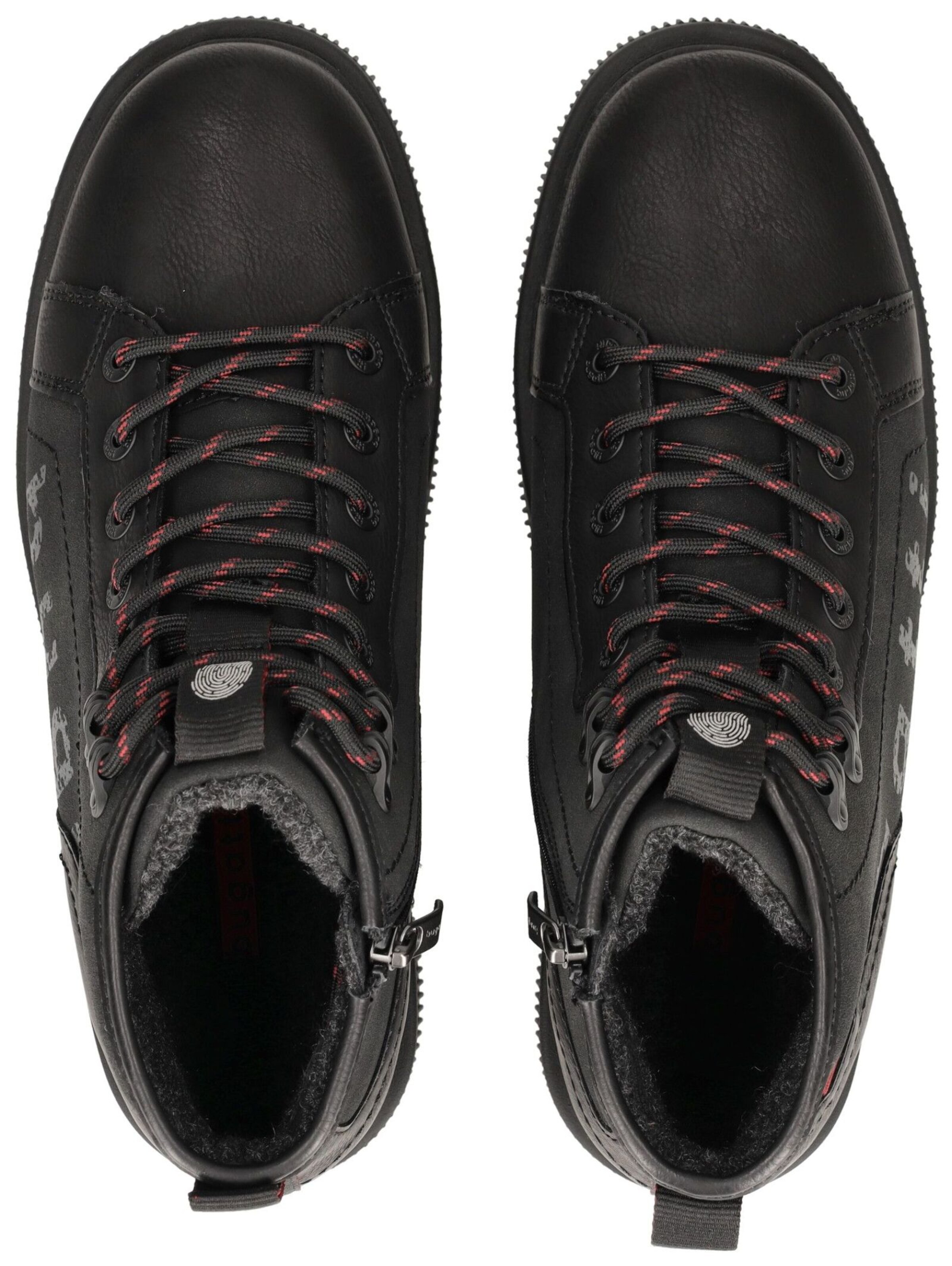 Bottes à lacets bugatti en noir