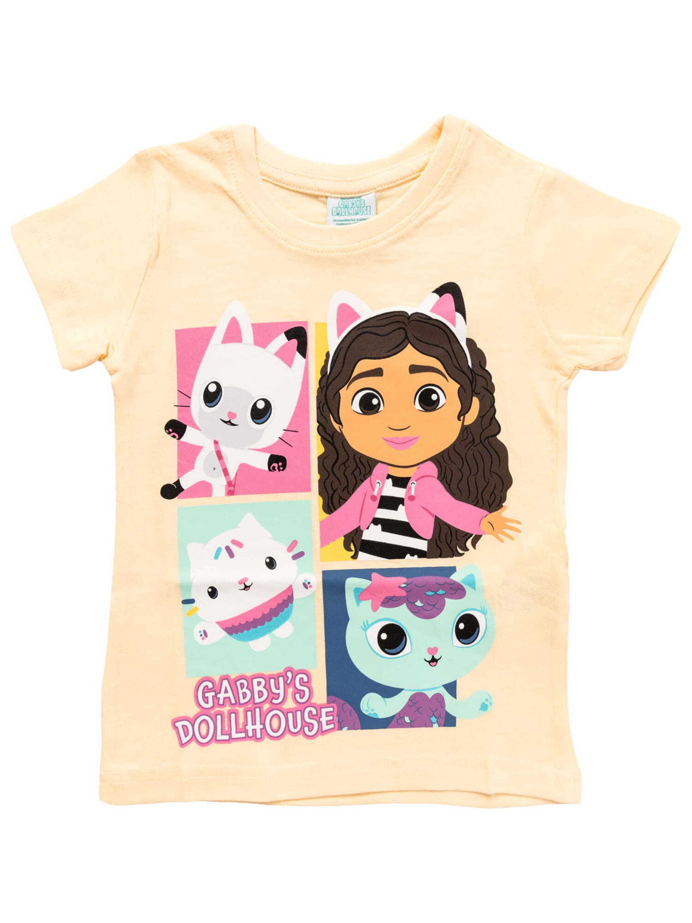 Gabby`s Dollhouse T-Shirt 'Gabby's Dollhouse' in Gelb: Vorderseite