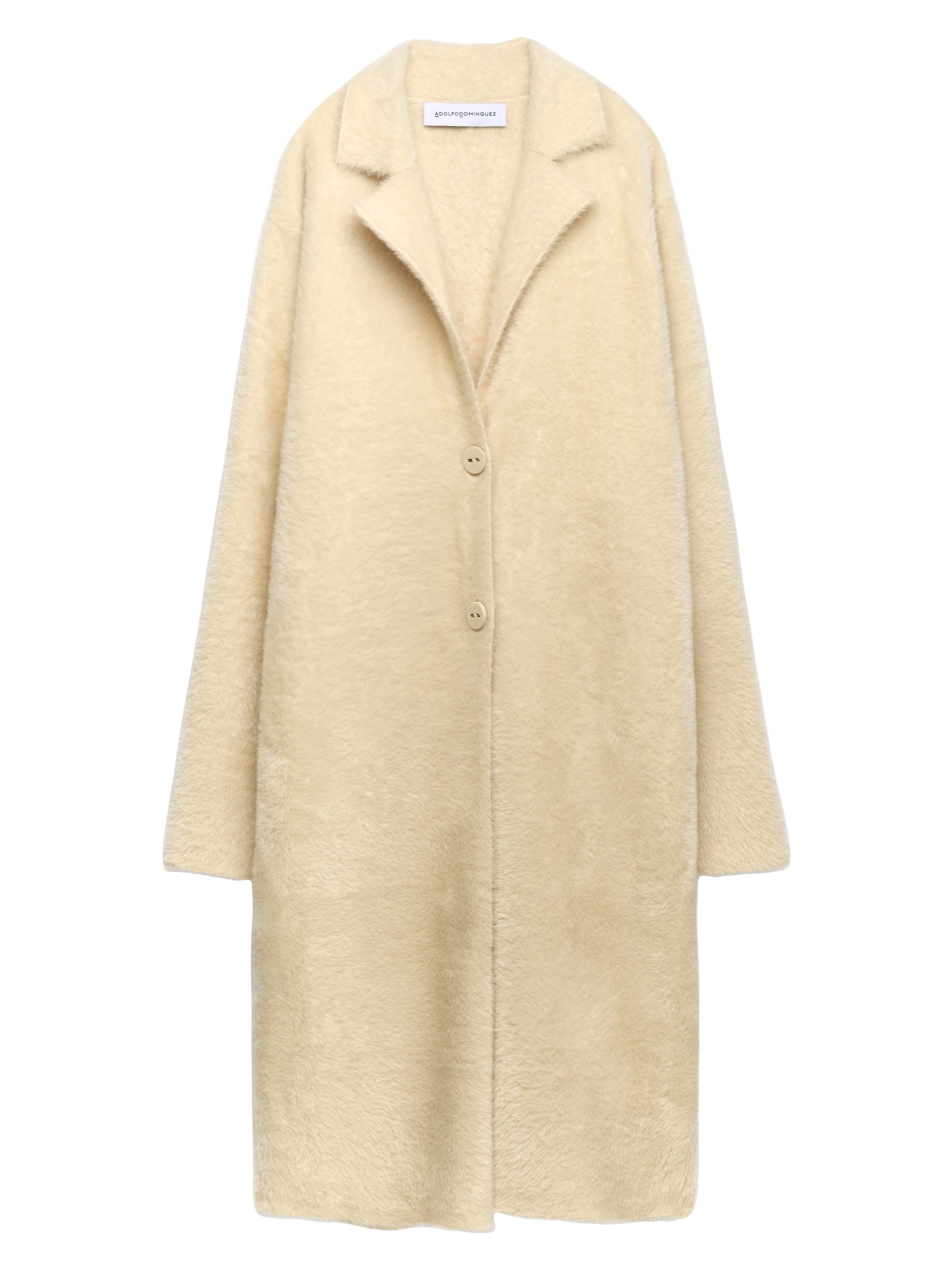 smėlio Adolfo Dominguez Demisezoninis paltas: priekis