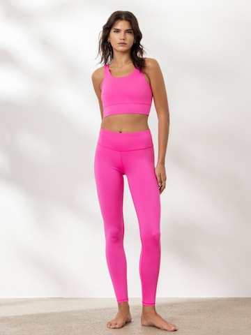 Hey Honey Leggings in Pink: front