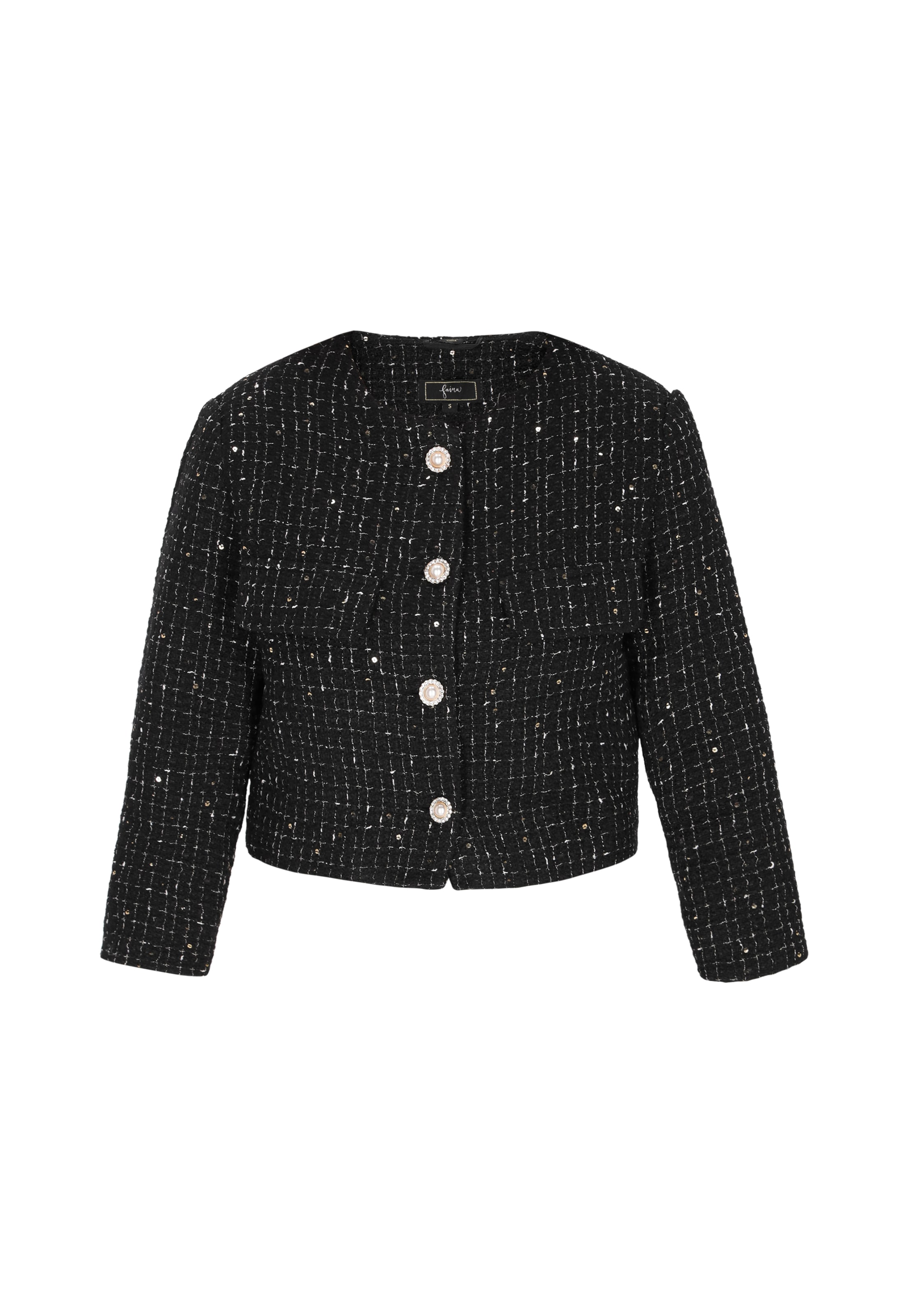 faina - Blazer em preto: frente