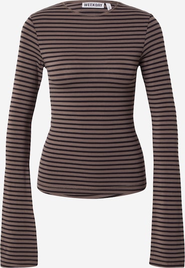 Marškinėliai 'Violet' iš WEEKDAY, spalva – brokato spalva / juoda, Prekių apžvalga