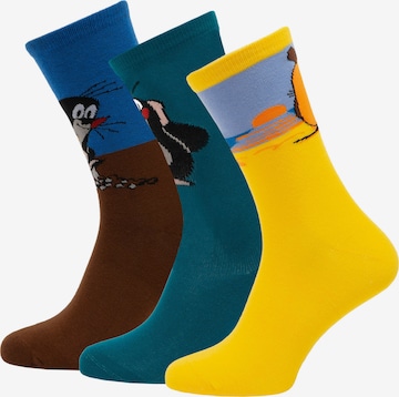 koaa Socken 'Maus & Der kleine Maulwurf' in Mischfarben: Vorderseite