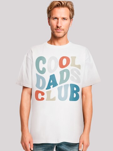 T-Shirt 'Cool Dads Club' F4NT4STIC en blanc : devant