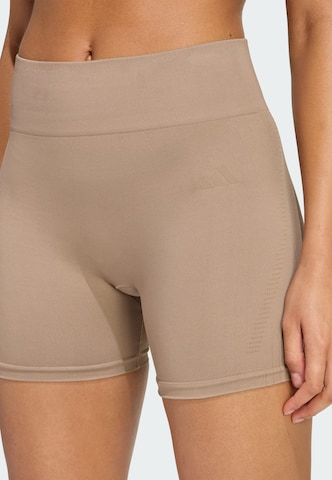 Skinny Pantaloni sport 'Essentials' de la ADIDAS PERFORMANCE pe maro