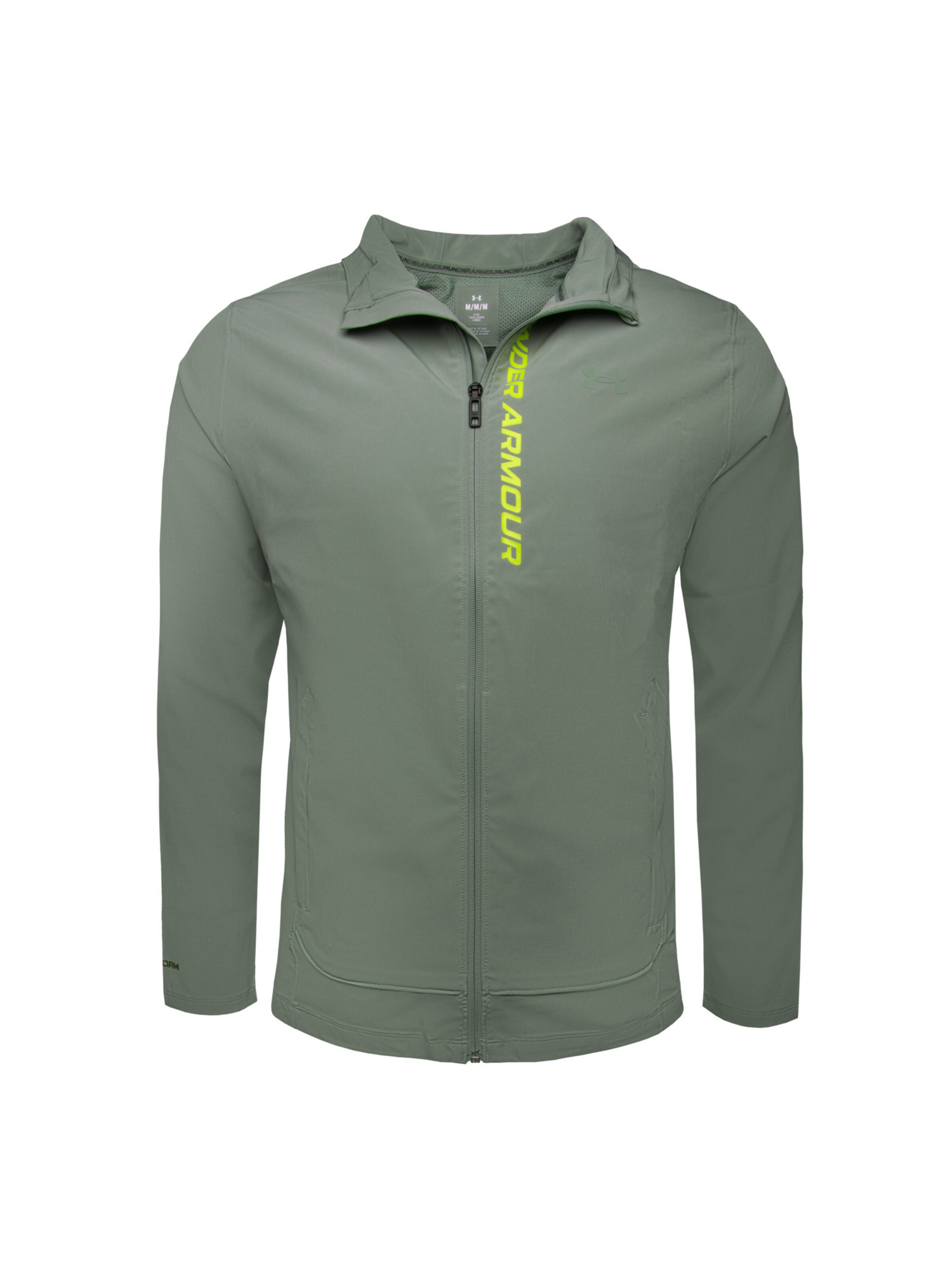 UNDER ARMOUR - Casaco deportivo 'Outrun the Storm' em verde: frente