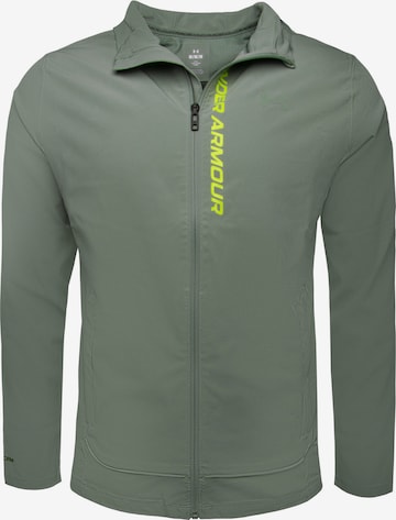 Veste de sport 'Outrun the Storm' UNDER ARMOUR en vert : devant