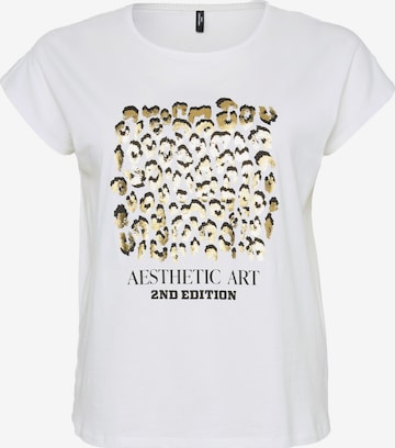 Vero Moda Curve - Camiseta 'VMCCECILIE AVA' en blanco: frente
