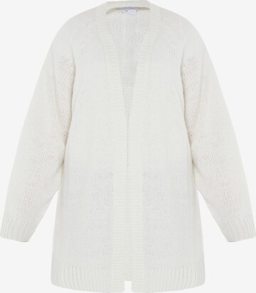 usha WHITE LABEL Knit Cardigan in White: front