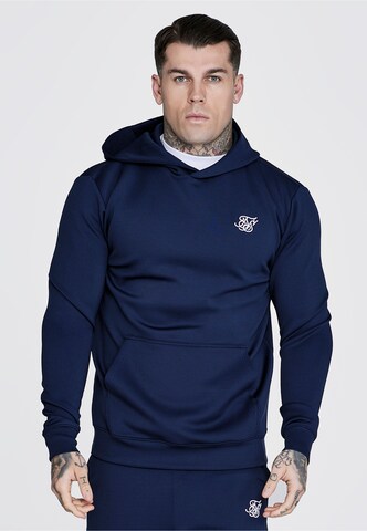 SikSilk Sweatshirt 'Essentials' in Blau: Vorderseite