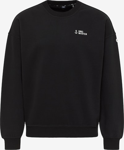 DreiMaster Maritim Sweat-shirt en noir / blanc, Vue avec produit