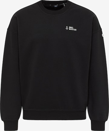 DreiMaster Maritim Sweatshirt in Black: front