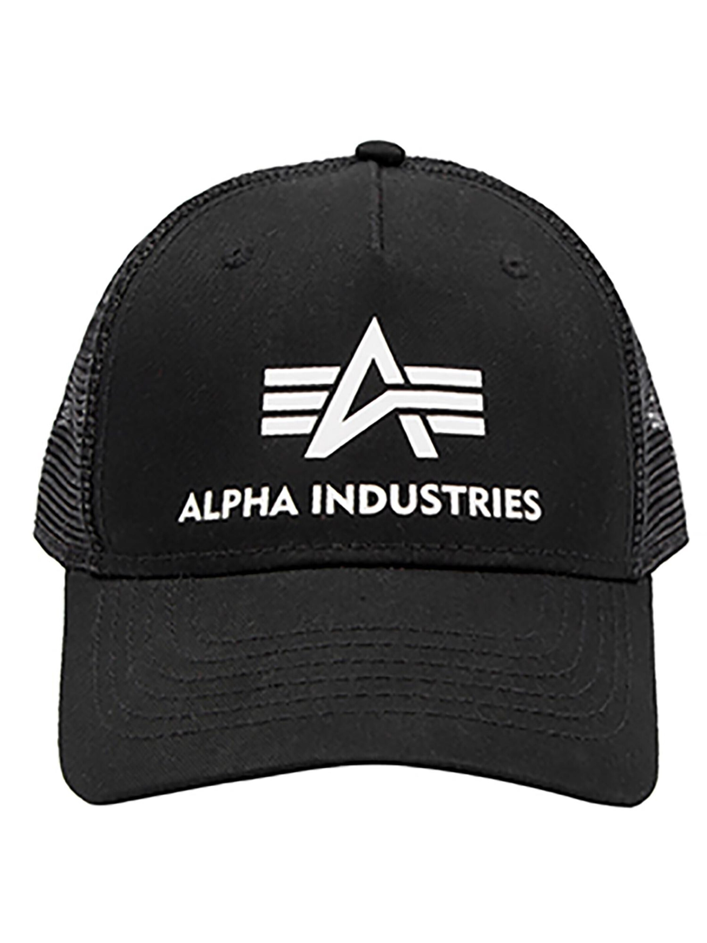 ALPHA INDUSTRIES Cap 'Basic' in Black: front
