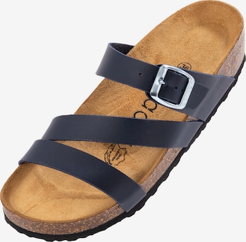 Palado Pantolette 'Palado Chios' in Blau: Vorderseite