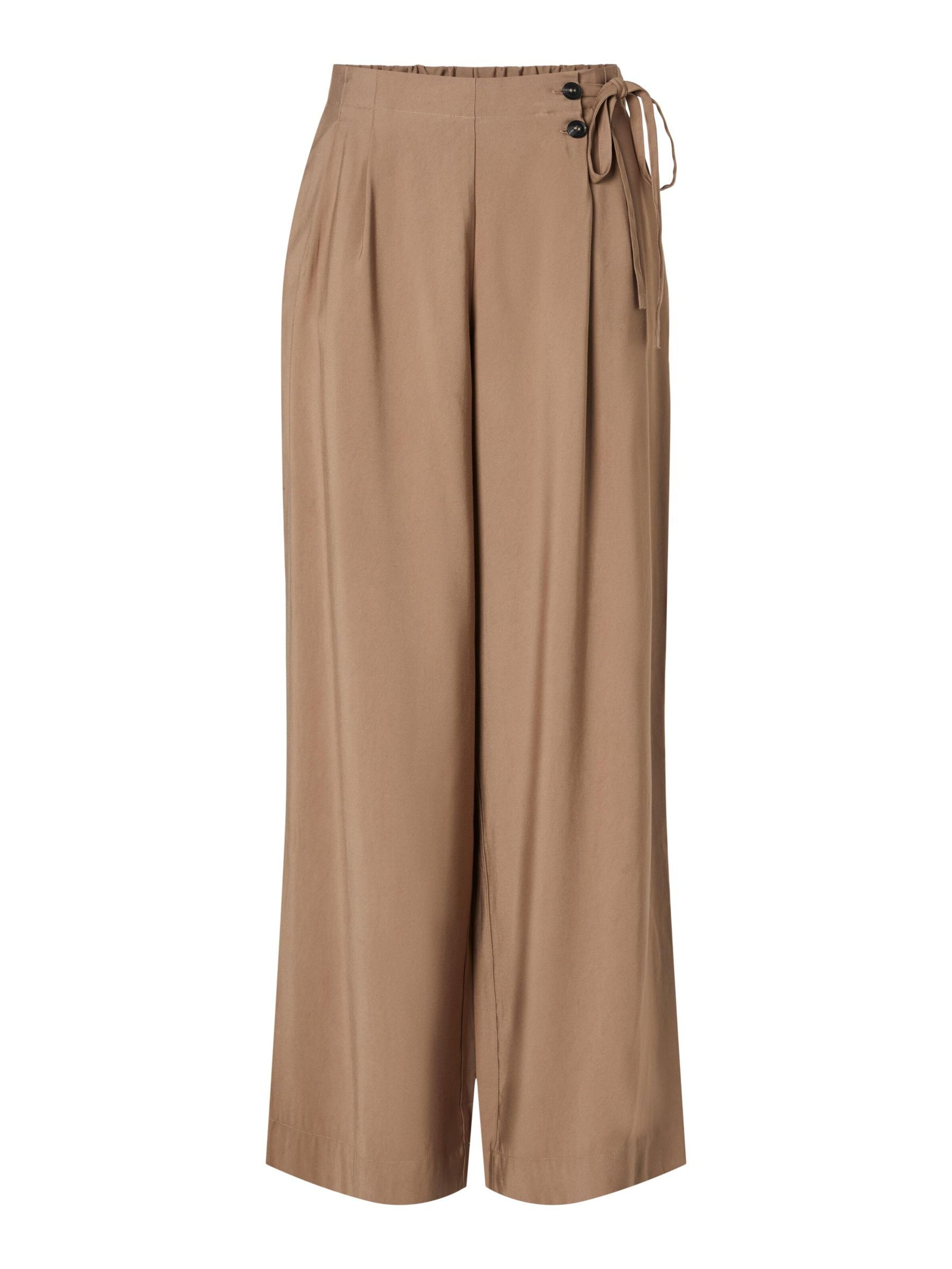 YAS Pleat-Front Pants 'YASAri' in Camel, Item view