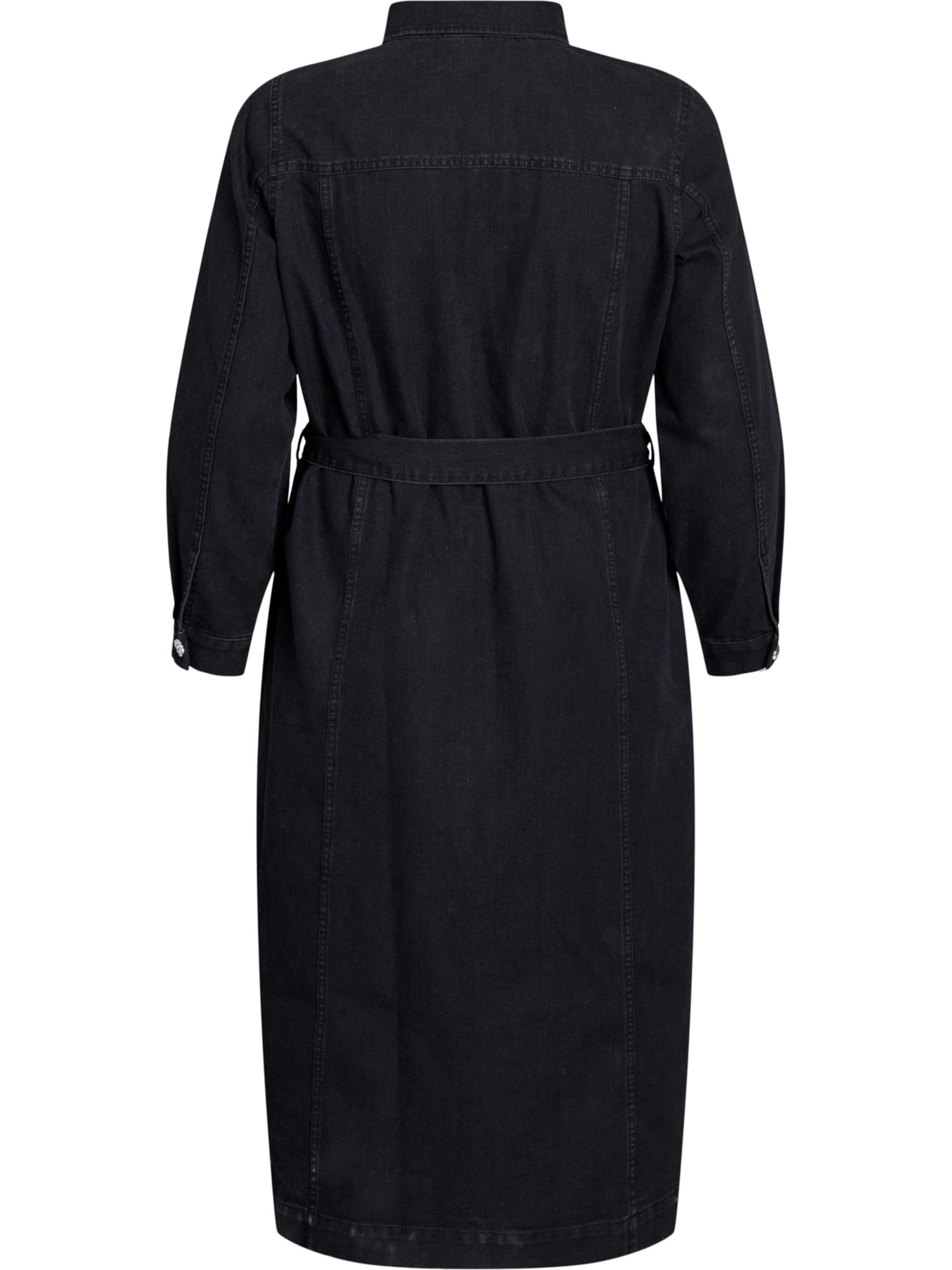 Zizzi Платье-рубашка 'JLULLU' в Черный