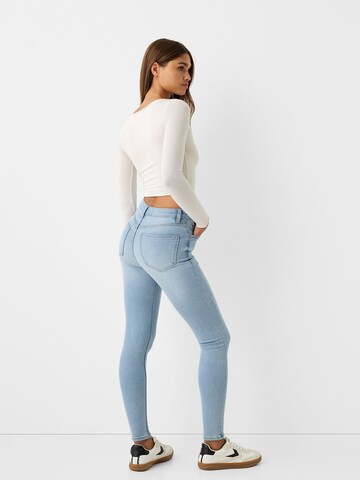 Bershka Skinny Farkut värissä sininen