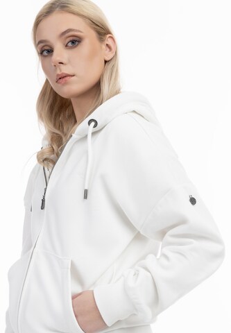 DreiMaster Vintage Sweat jacket 'Idem' in White