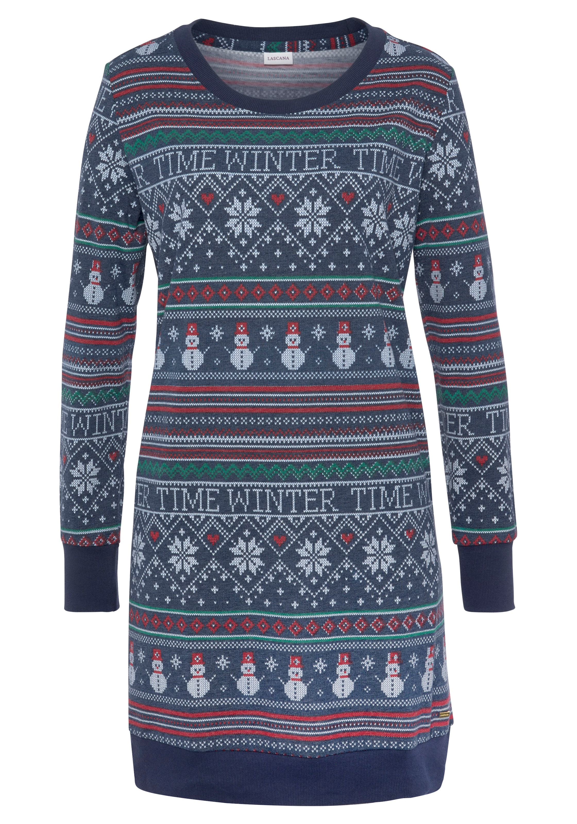 LASCANA Nachthemd in Blau: Vorderseite