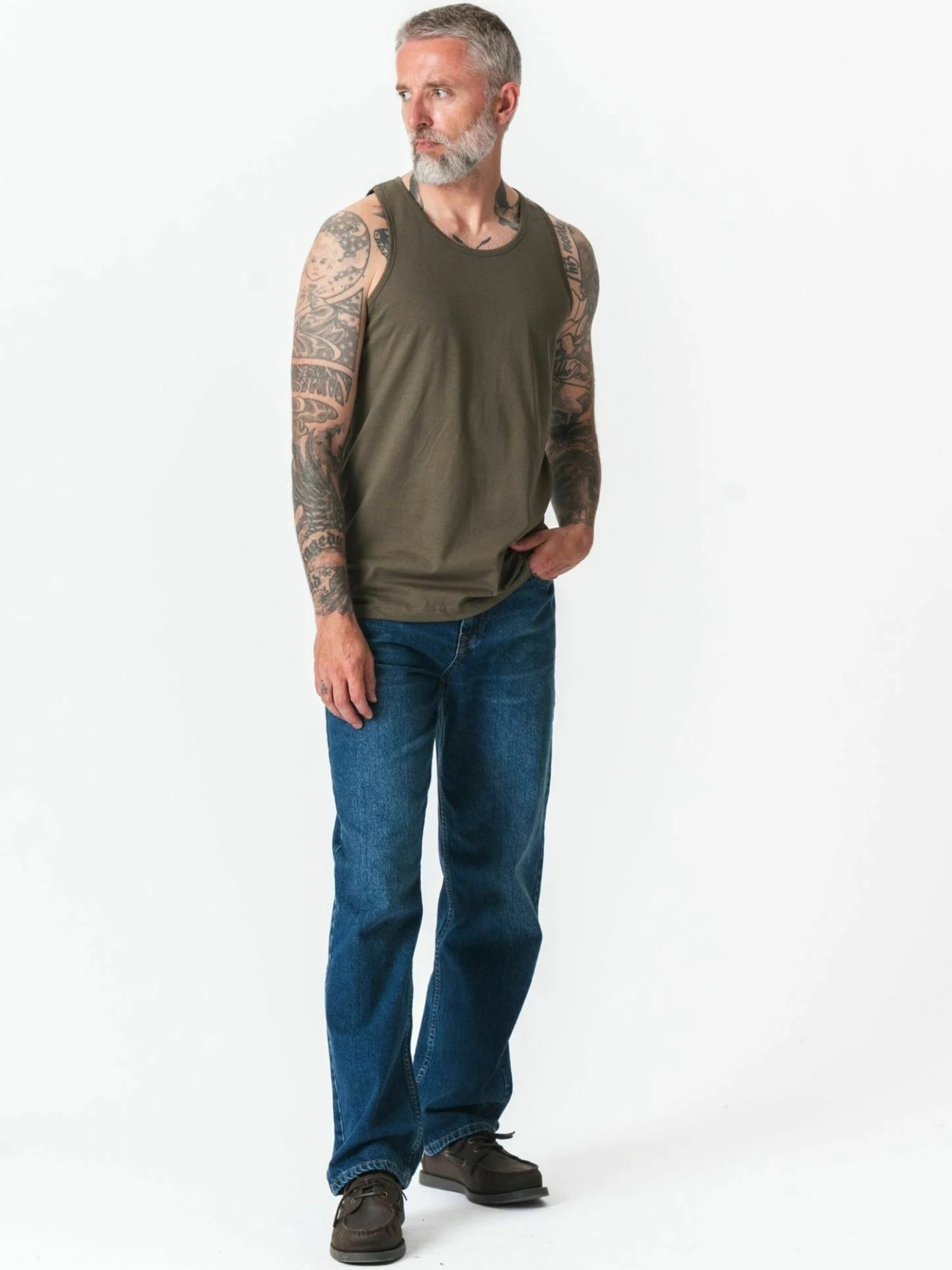 T-Shirt ' Basic Tanktop ' TEESHOPPEN en vert