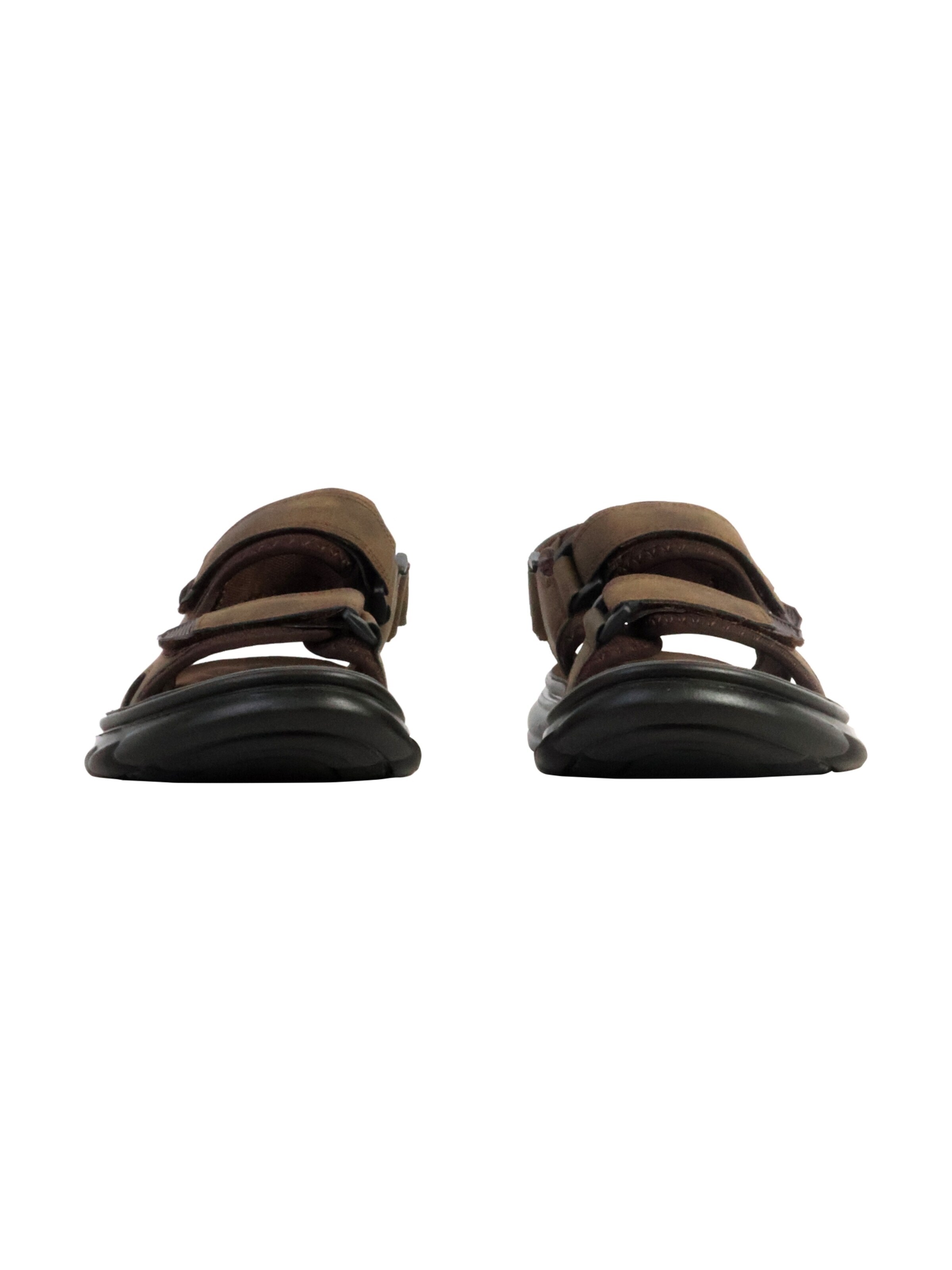 Sandales 'Flache Sandalen mit Klettverschluss' Elong en vert