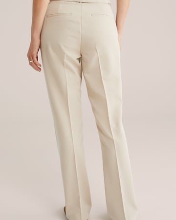 WE Fashion Bootcut Hose in Beige