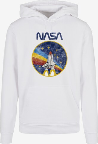 Merchcode Sweatshirt 'NASA - Rocket' in Wit: voorkant