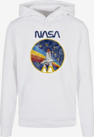 Merchcode Sweatshirt 'NASA - Rocket' in Weiß: predná strana