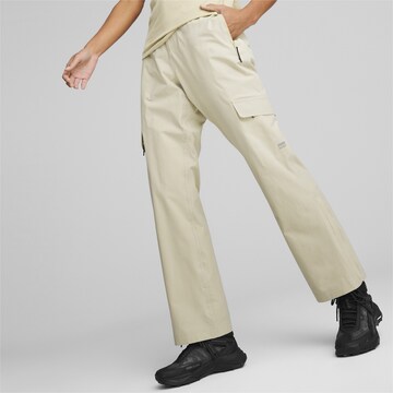 Regular Pantalon de sport PUMA en beige : devant