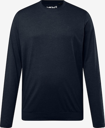 Men Plus Shirt in Zwart: voorkant