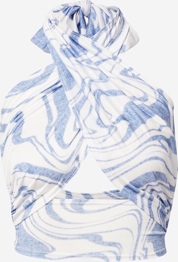 NLY by Nelly Top in de kleur Blauw / Wit, Productweergave