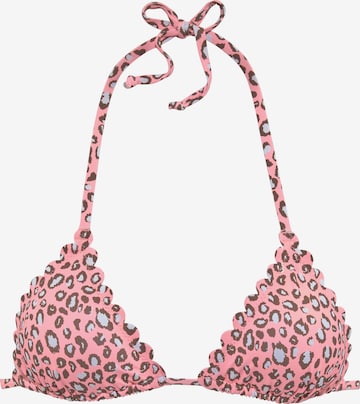 LASCANA - Top de bikini en rosa: frente