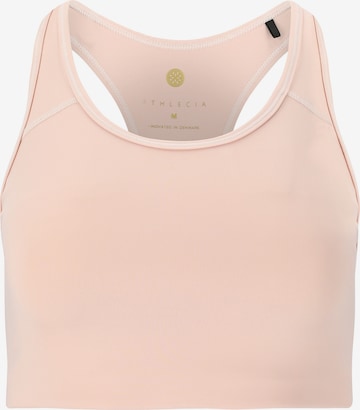 Athlecia Bustier Biustonosz sportowy 'Inere' w kolorze różowy: przód