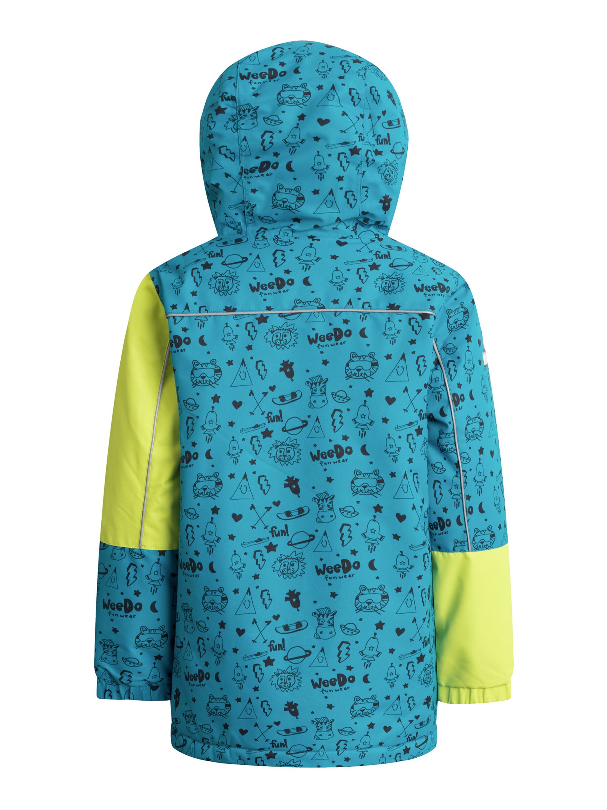 WeeDo Winterjas 'Cosmo Universe' in Blauw