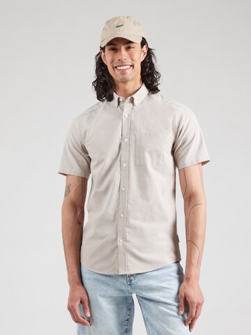 Only & Sons Regular fit Button Up Shirt 'ONSALVARO' in Beige: front