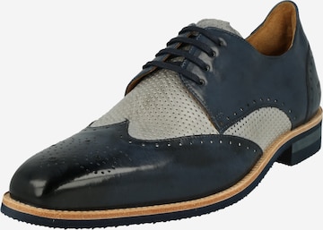 MELVIN & HAMILTON Lace-Up Shoes 'Dave 2' in Blue: front