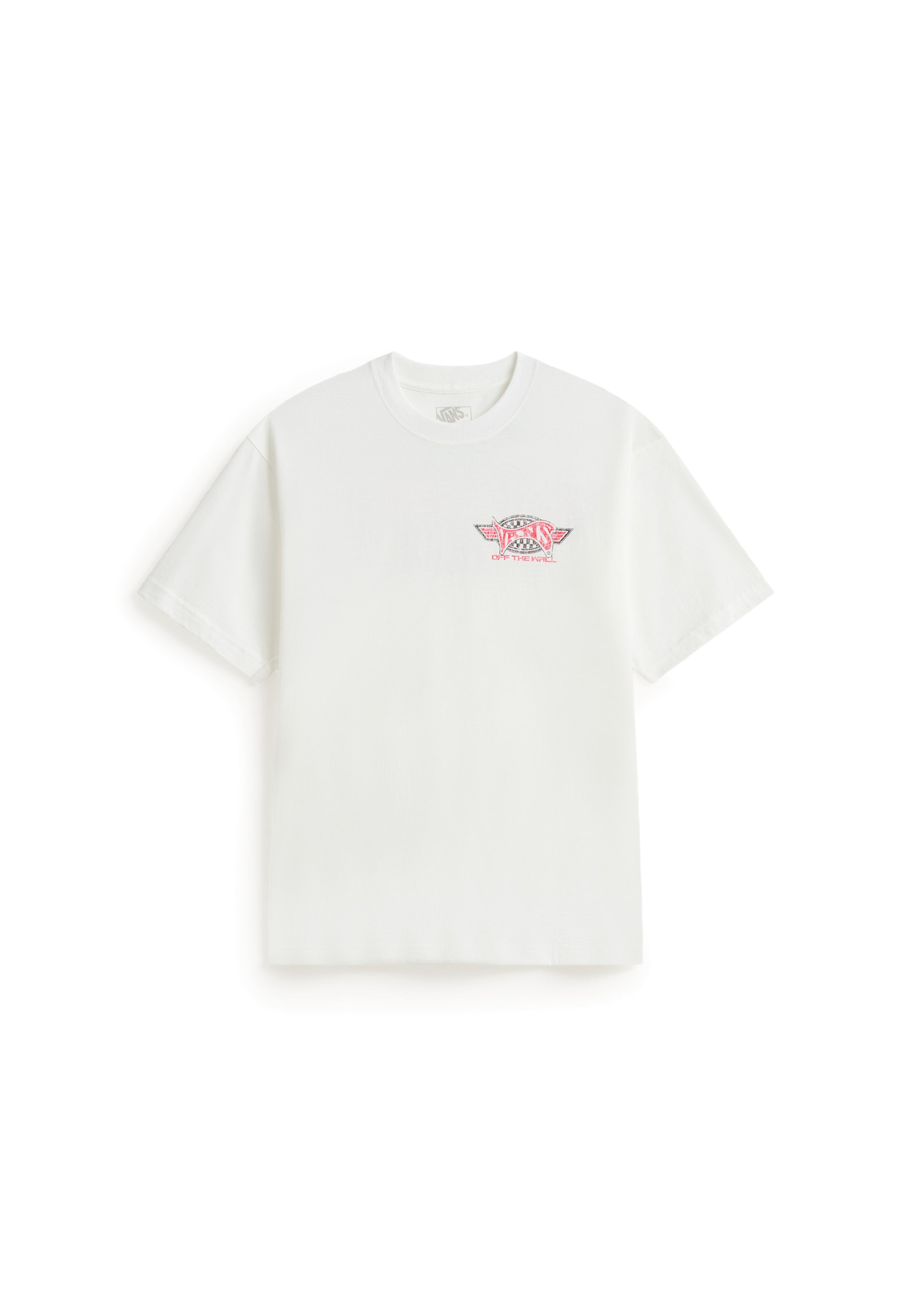 VANS - Camisa 'Faded Glory' em branco: frente
