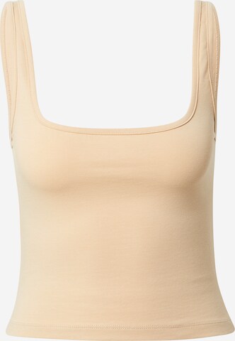 A LOT LESS Top 'Jamira' (GOTS) in Beige: predná strana