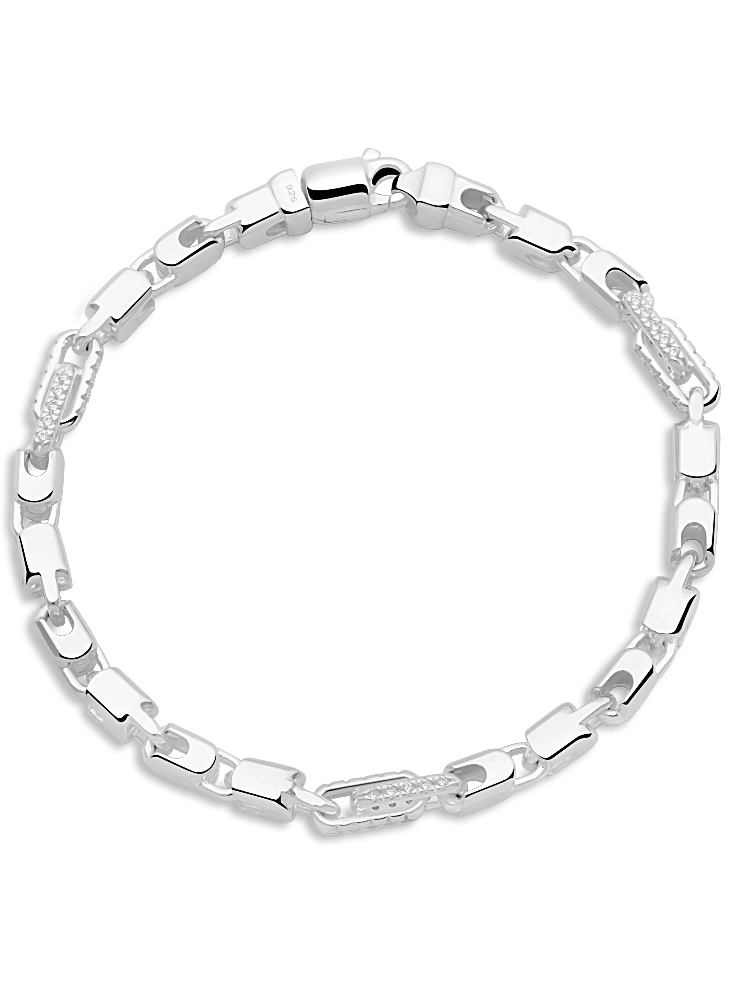 Tony Fein Armband 'Monte Carlo'‌ in Silber: Vorderseite