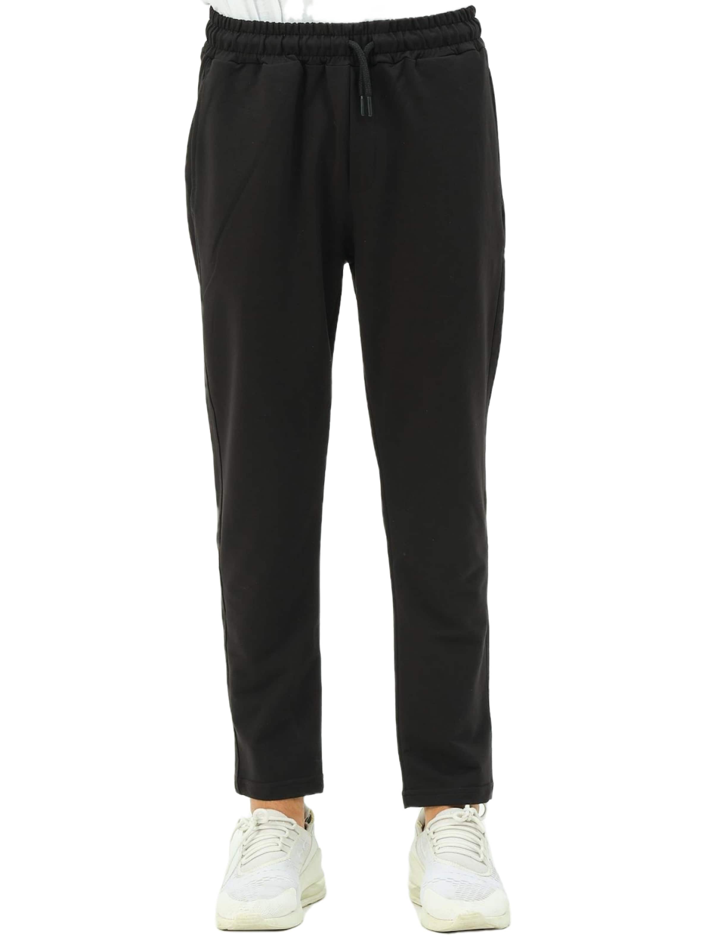 Regular Pantalon C&City en noir : devant