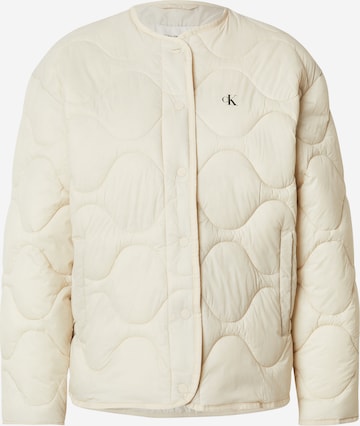 Calvin Klein JeansPrijelazna jakna - bijela boja: prednji dio