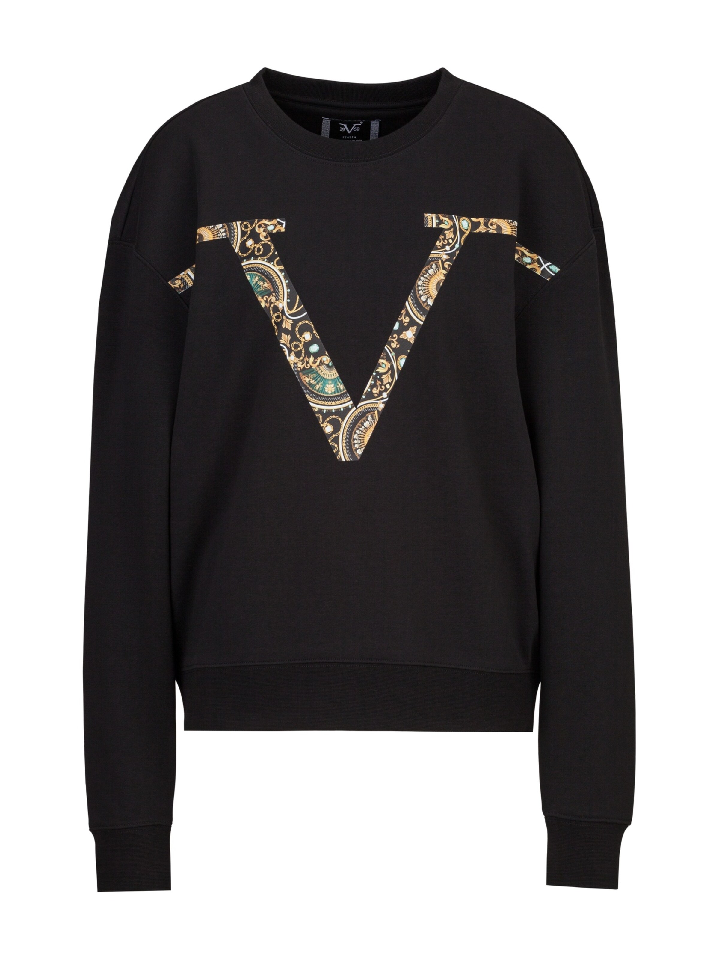 Sweat-shirt 19V69 ITALIA en noir : devant