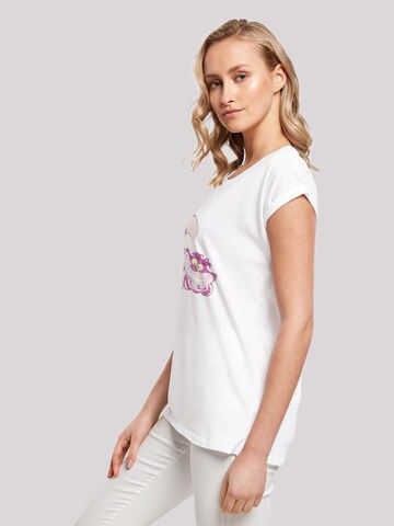 F4NT4STIC T-Shirt 'Disney Alice im Wunderland Cheshire Cat' in Weiß