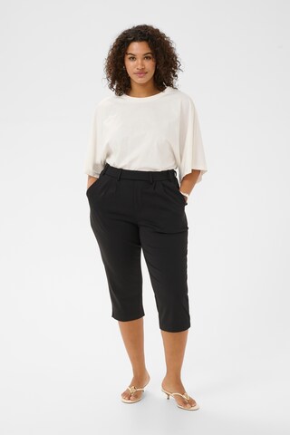 Regular Pantalon 'Jenna' KAFFE CURVE en noir : devant