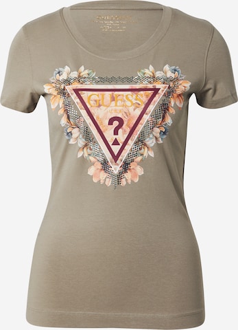 T-shirt GUESS en vert : devant