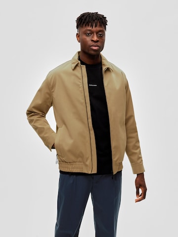 SELECTED HOMME Between-season jacket 'CARL' in Brown: front