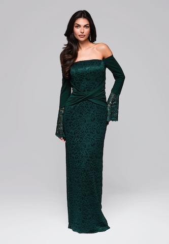 Robe de soirée Ombre en vert