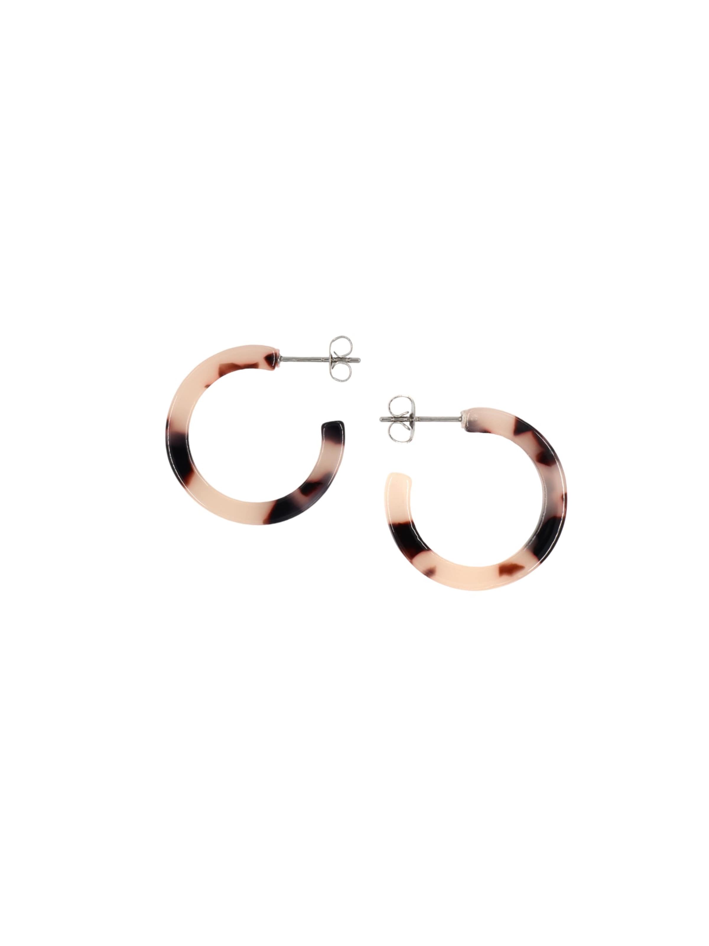 Fräulein Wunder Øreringe 'Anni' i beige: forside