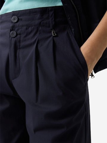 BOGNER Wide leg Pleat-Front Pants 'Amy' in Blue